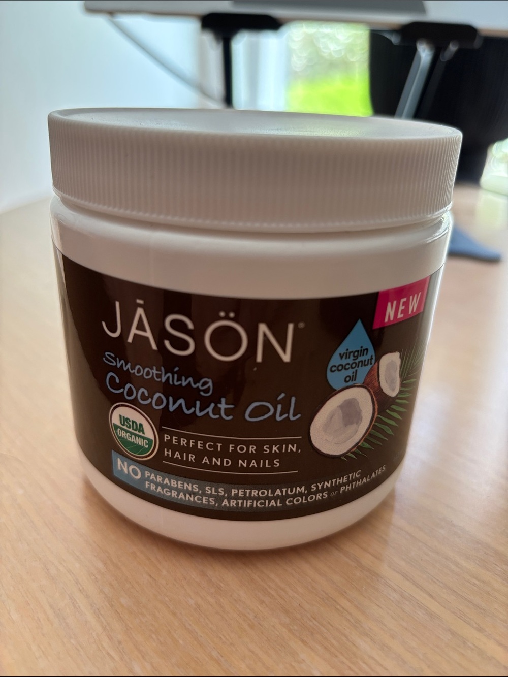 Jason Smoothing Coconut Oil Hair Skin Nails Lip Moisturizer
